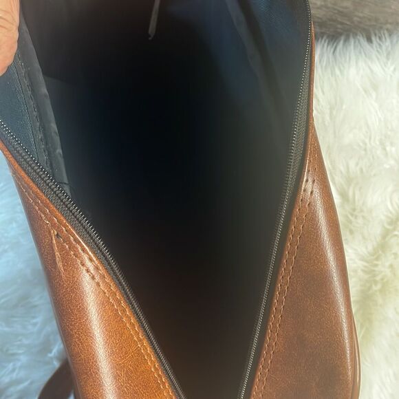 Jetstream Carry On Laptop Case, Brown, 13” Tall x 16” Wide, Vintage - Picture 7 of 9